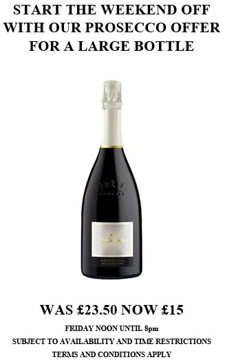 Prosecco offer June 2024 image